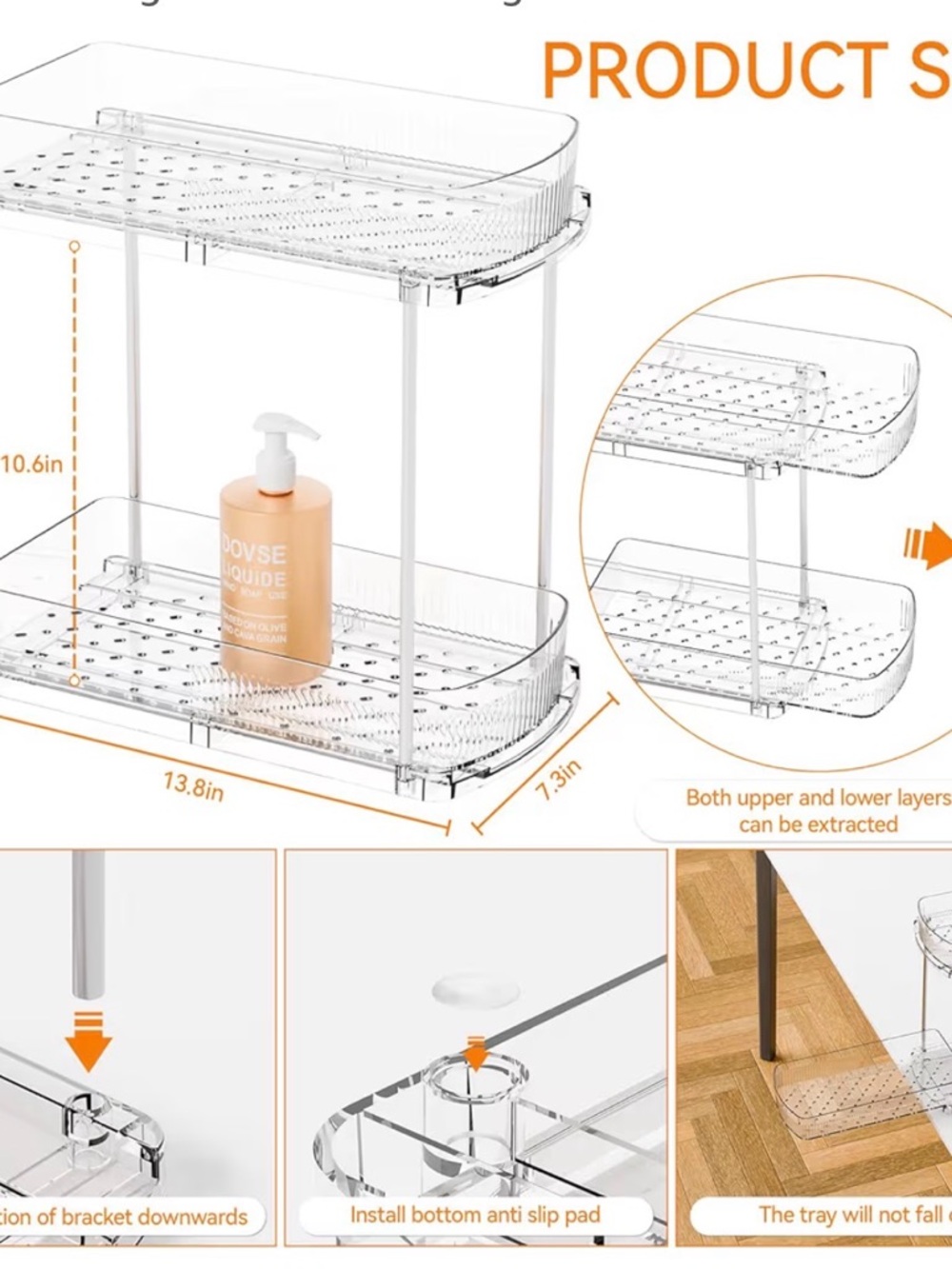 Under Counter Tiered Organizer (One)